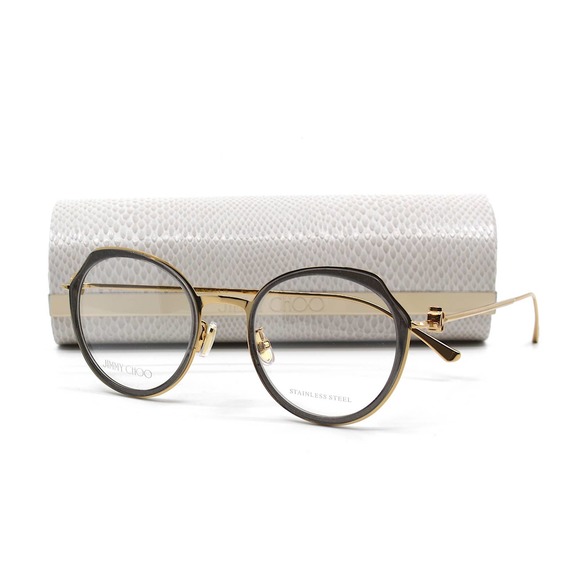 Jimmy Choo Accessories - JIMMY CHOO JC264/G GOLD GREY GLITTER EYEGLASSES FRAME